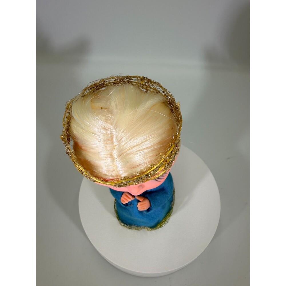 Vintage Cute 60's-70's Blonde Hair Praying Angel + Vintage Xmas Gift Tags VIDEO - Picture 2 of 8
